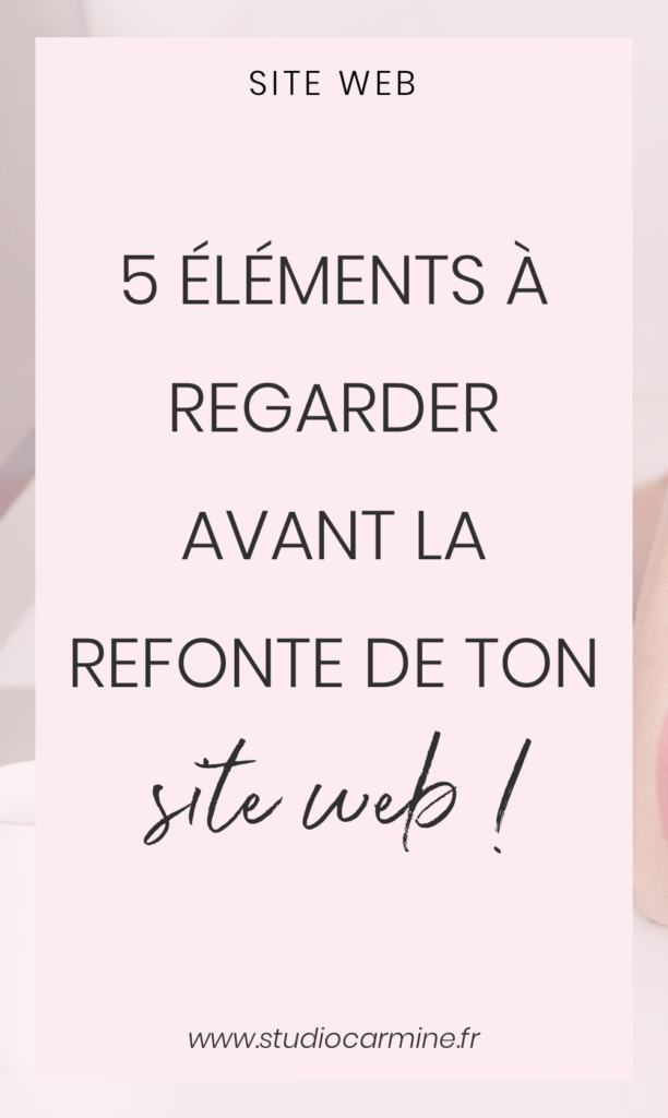 Préparer la refonte de son site web : l'épingle Pinterest 
