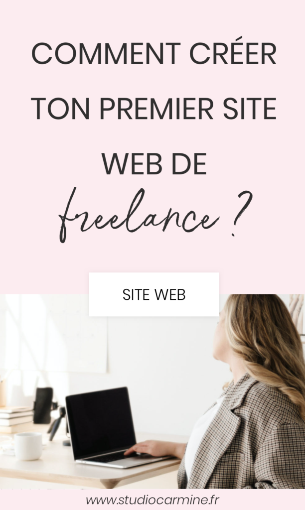 Comment créer ton premier site web de  freelance ? : L'épingle Pinterest