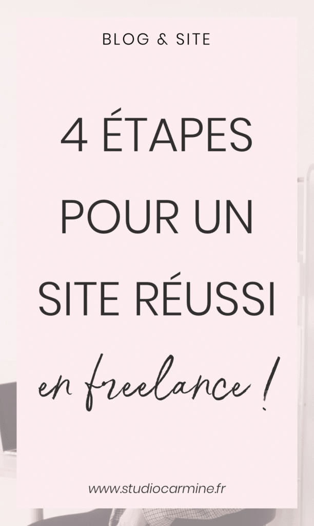 Comment créer ton premier site web de  freelance ? : L'épingle Pinterest
