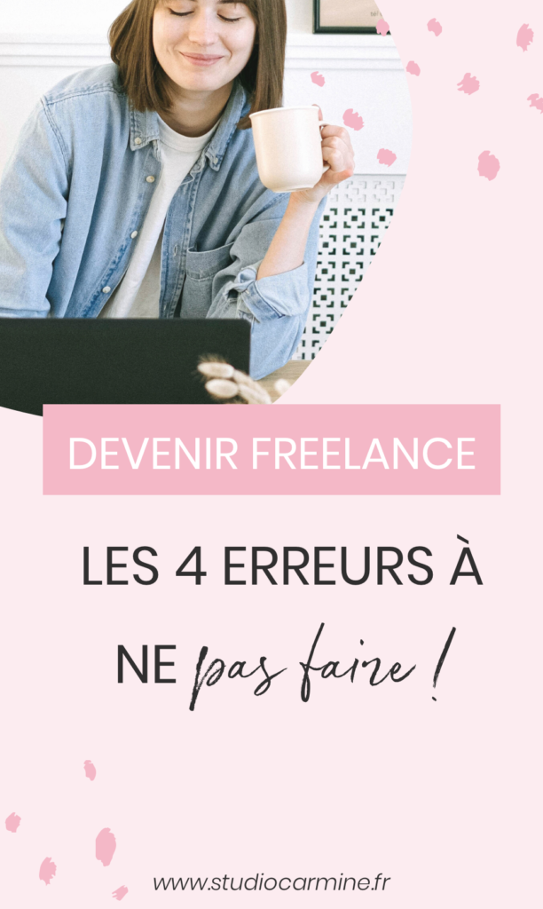 Devenir entrepreneure : 4 erreurs à ne pas faire l'épingle Pinterest