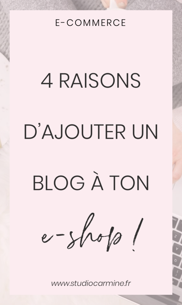 4 raisons d'ajouter un blog sur son e-shop : l'épingle Pinterest